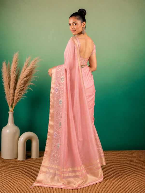 YNF Wholesale Tissue Silk Linen Sarees KESH208 FLORENT | Surat Manufacturer
