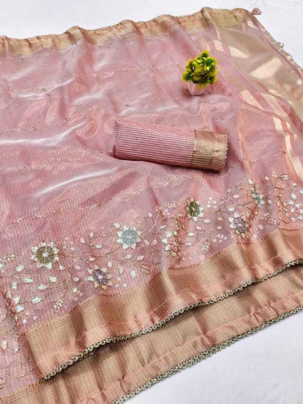 YNF Wholesale Tissue Silk Linen Sarees KESH208 FLORENT | Surat Manufacturer