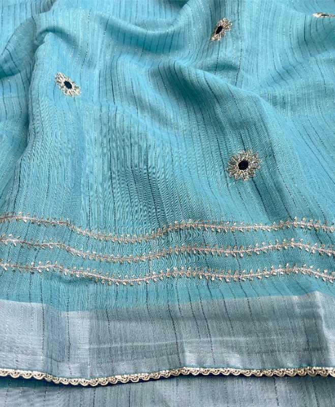 YNF Wholesale Linen Embroidered Sarees KESH208 GURLEEM | Surat Manufacturer