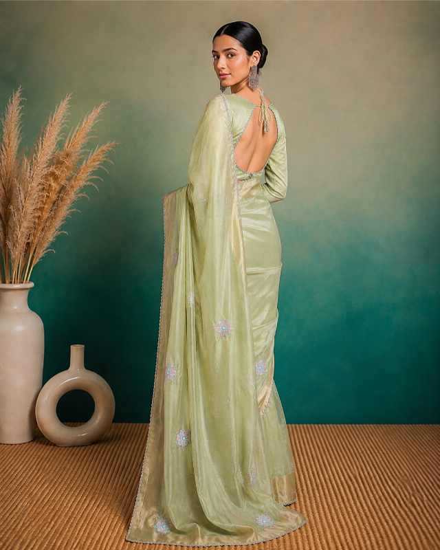 YNF Wholesale Organza Party Wear Sarees KESH208 ROXY | Surat Manufacturer