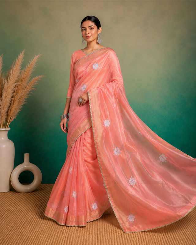 YNF Wholesale Organza Party Wear Sarees KESH208 ROXY | Surat Manufacturer