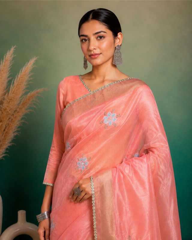 YNF Wholesale Organza Party Wear Sarees KESH208 ROXY | Surat Manufacturer