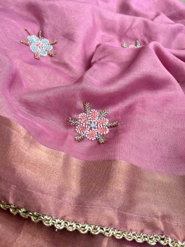YNF Wholesale Organza Party Wear Sarees KESH208 ROXY | Surat Manufacturer