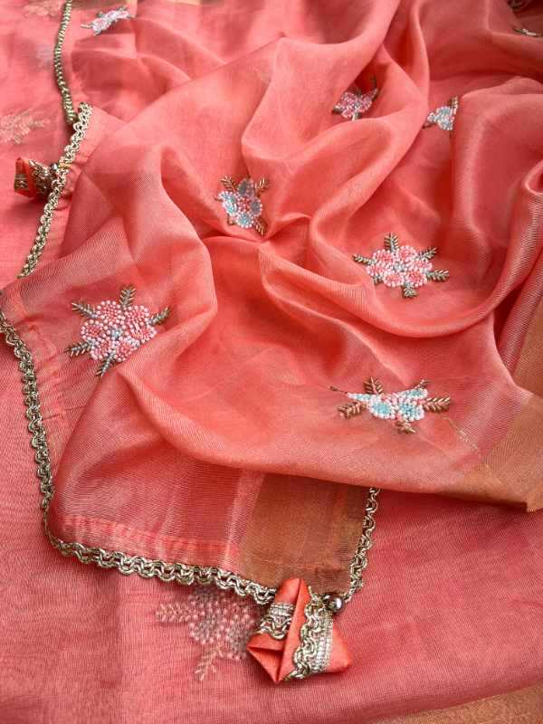 YNF Wholesale Organza Party Wear Sarees KESH208 ROXY | Surat Manufacturer