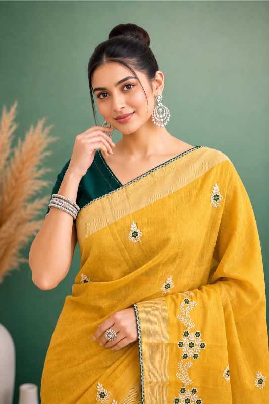 YNF Wholesale Cotton Party Wear Sarees KESH208 RUTVI | Surat Manufacturer