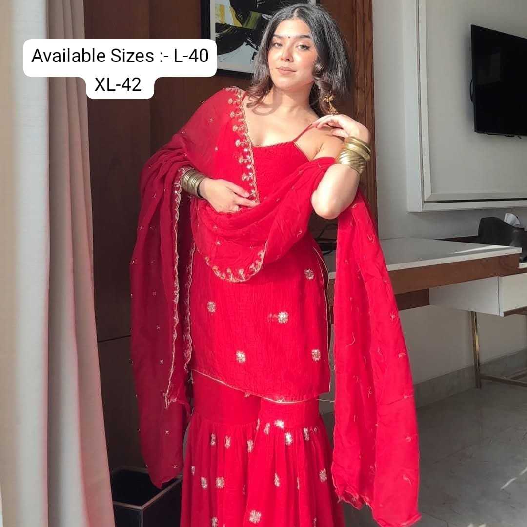 YNF Wholesale Georgette Sharara Salwar Suits KESH210 154 | Surat Manufacturer