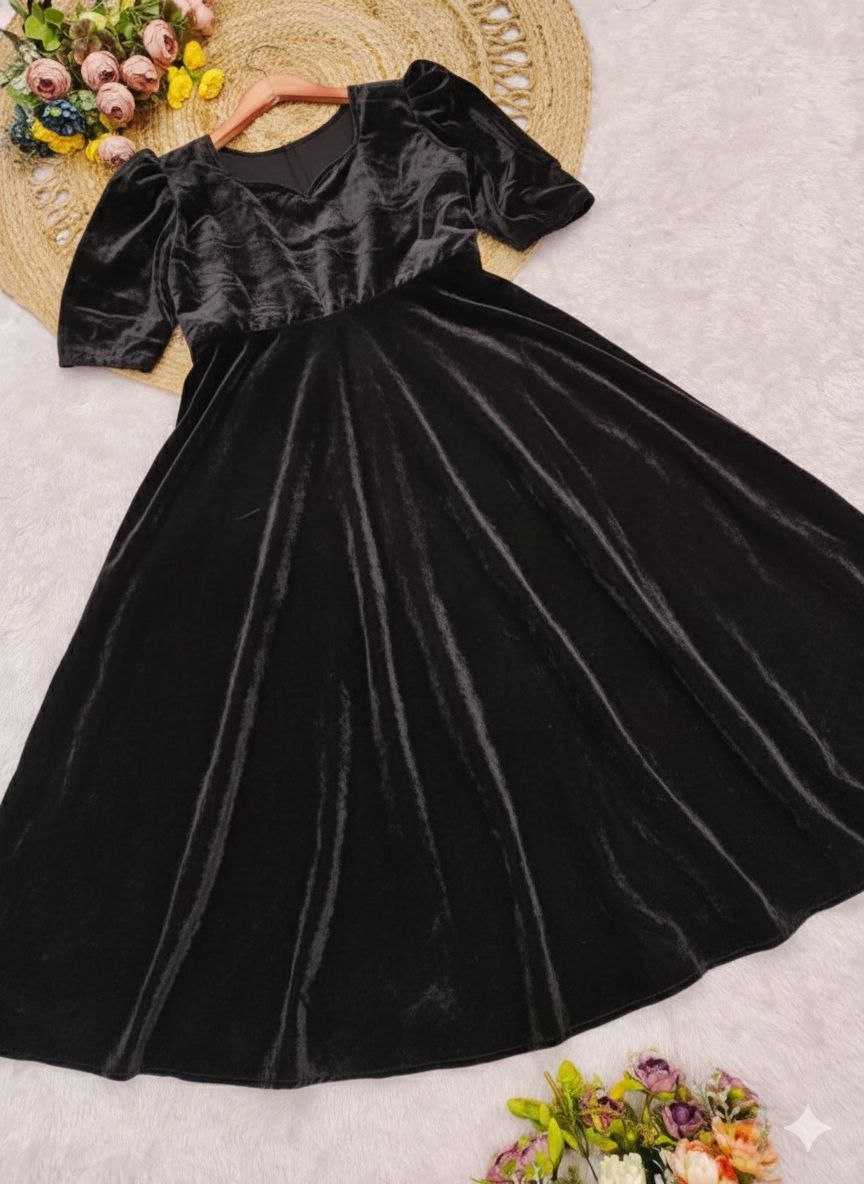 YNF Wholesale Velvet Designer Gowns  | Surat Manufacturer