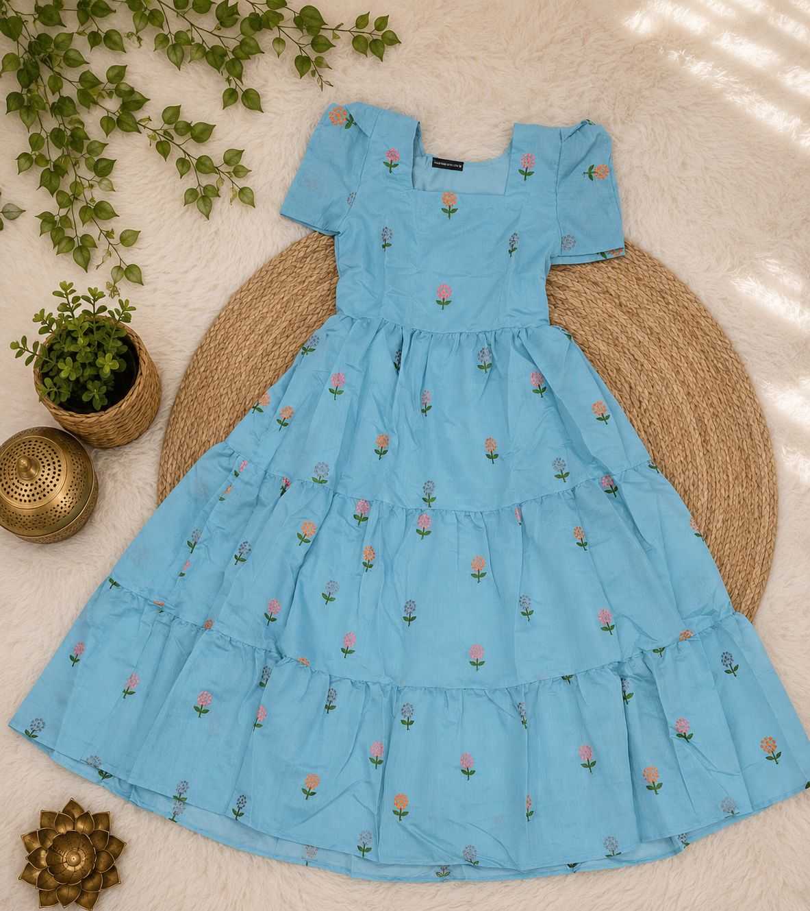 YNF Wholesale Chanderi Cotton Maxi Dresses KESH210 183 | Surat Manufacturer