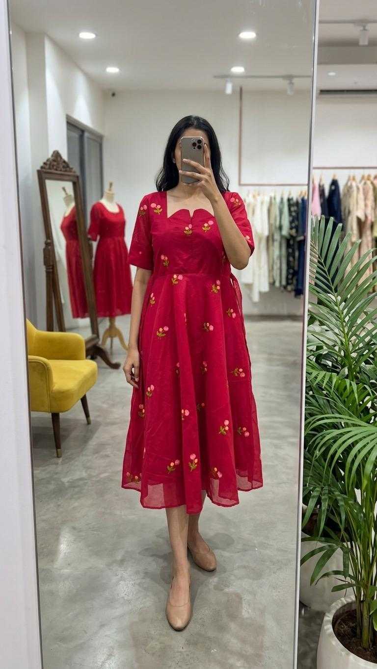 YNF Wholesale Chanderi Cotton Fancy Gowns  | Surat Manufacturer