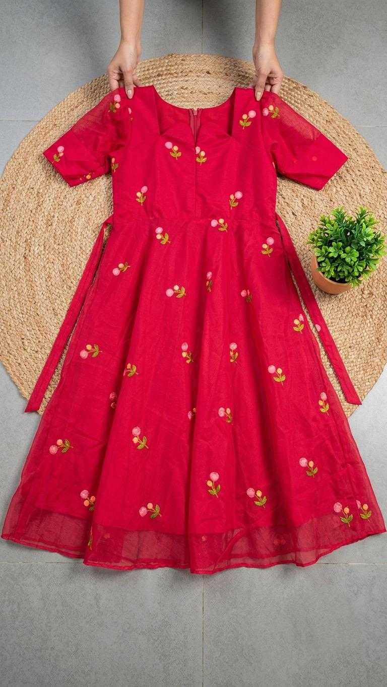 YNF Wholesale Chanderi Cotton Fancy Gowns  | Surat Manufacturer