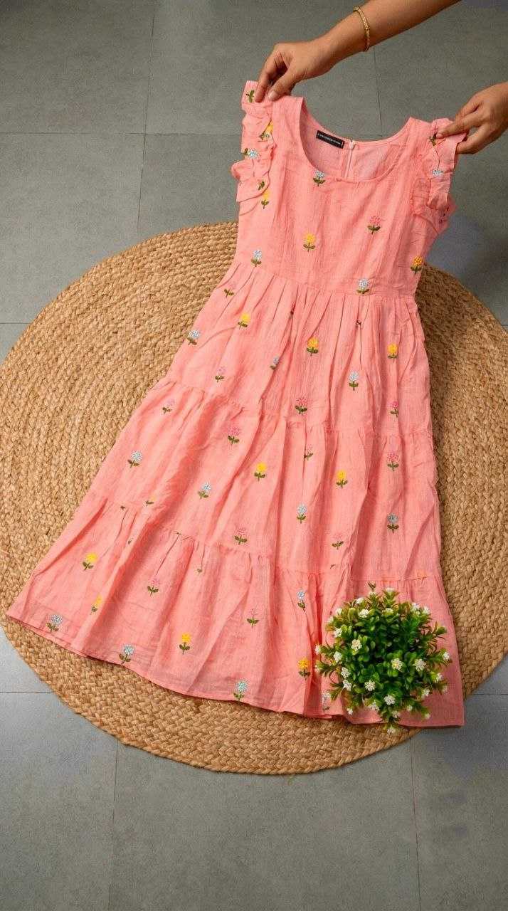 YNF Wholesale Chanderi Cotton Maxi Dresses KESH210 205 | Surat Manufacturer