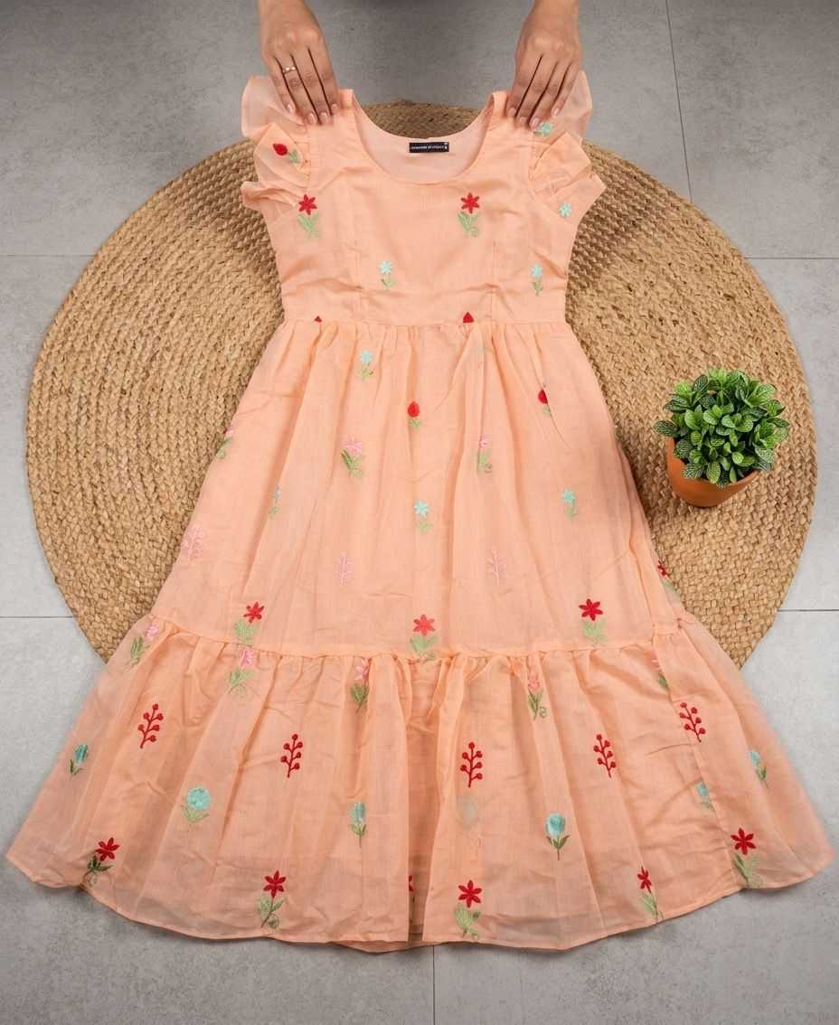 YNF Wholesale Chanderi Cotton Maxi Dresses KESH210 225 | Surat Manufacturer