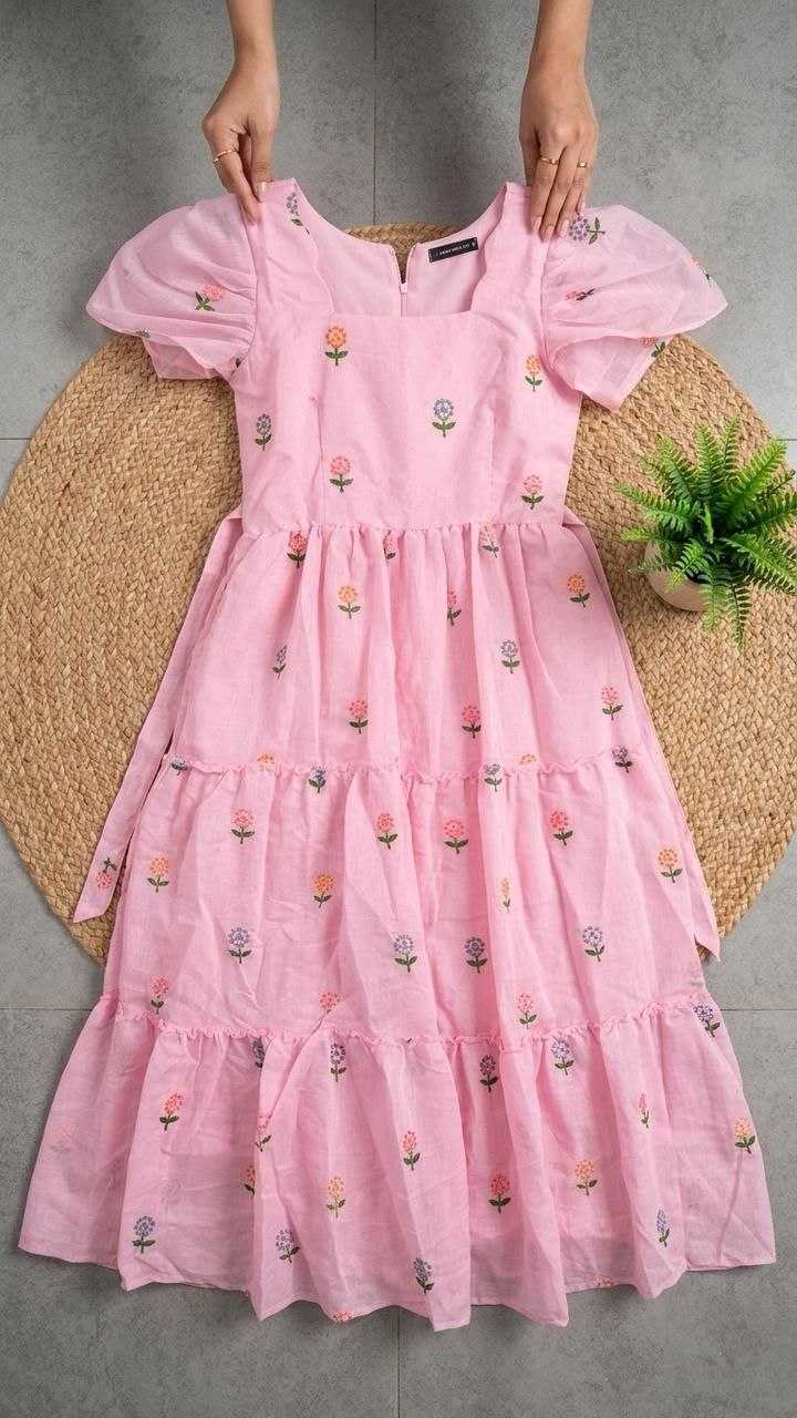 YNF Wholesale Chanderi Cotton Maxi Dresses KESH210 241 | Surat Manufacturer
