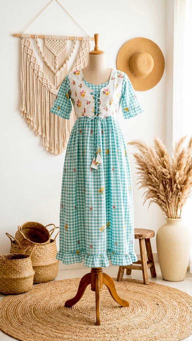 YNF Wholesale Cotton Maxi Dresses KESH210 Inch | Surat Manufacturer