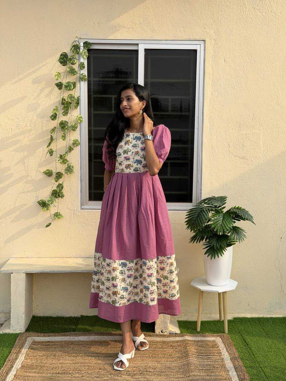 YNF Wholesale Slubby Casual Dresses KESH210 INDU | Surat Manufacturer