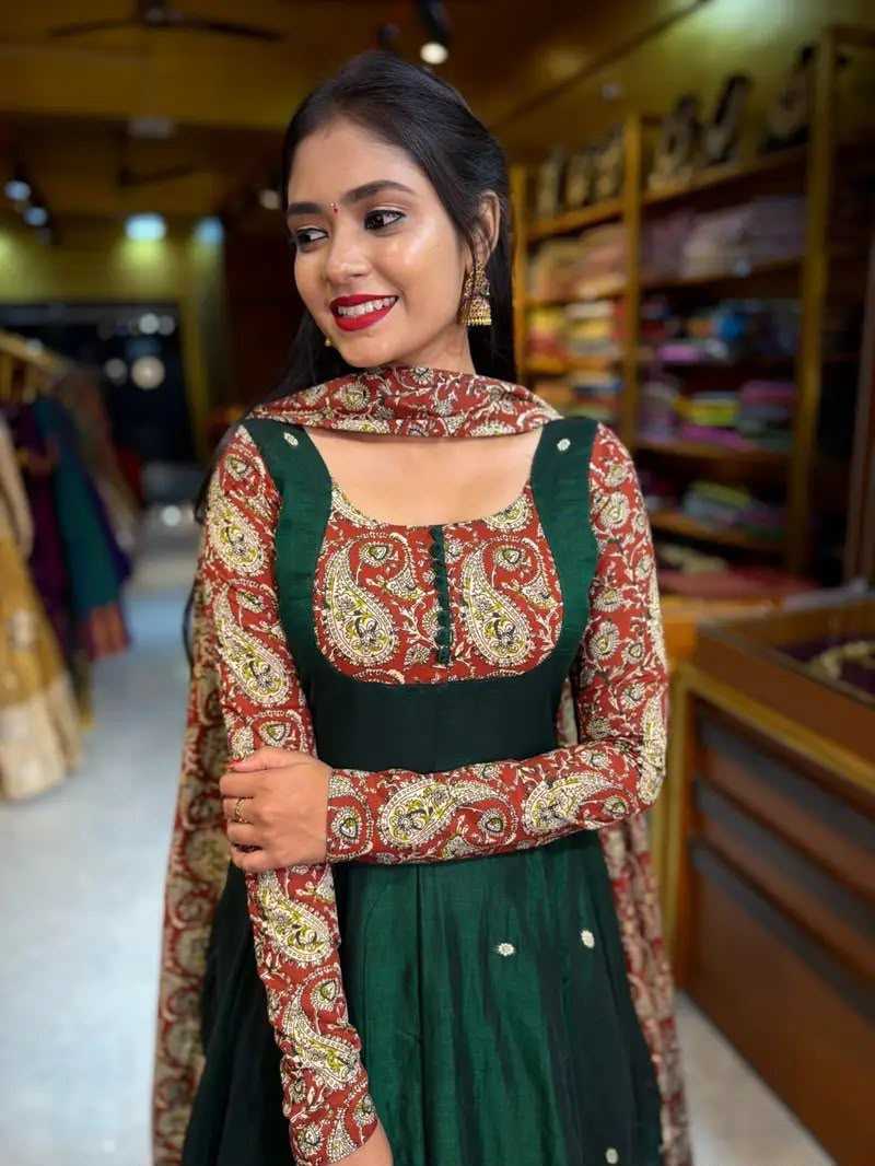 YNF Wholesale Georgette Printed Gowns KESH210 KRITI | Surat Manufacturer
