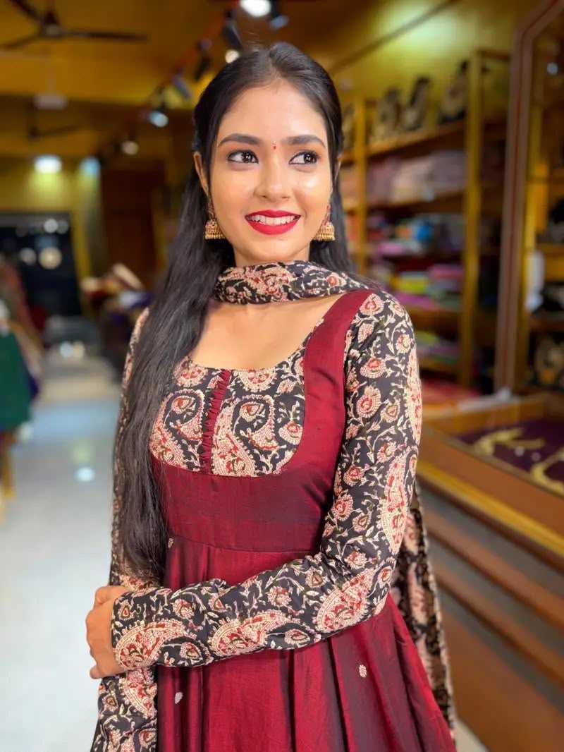 YNF Wholesale Georgette Printed Gowns KESH210 KRITI | Surat Manufacturer