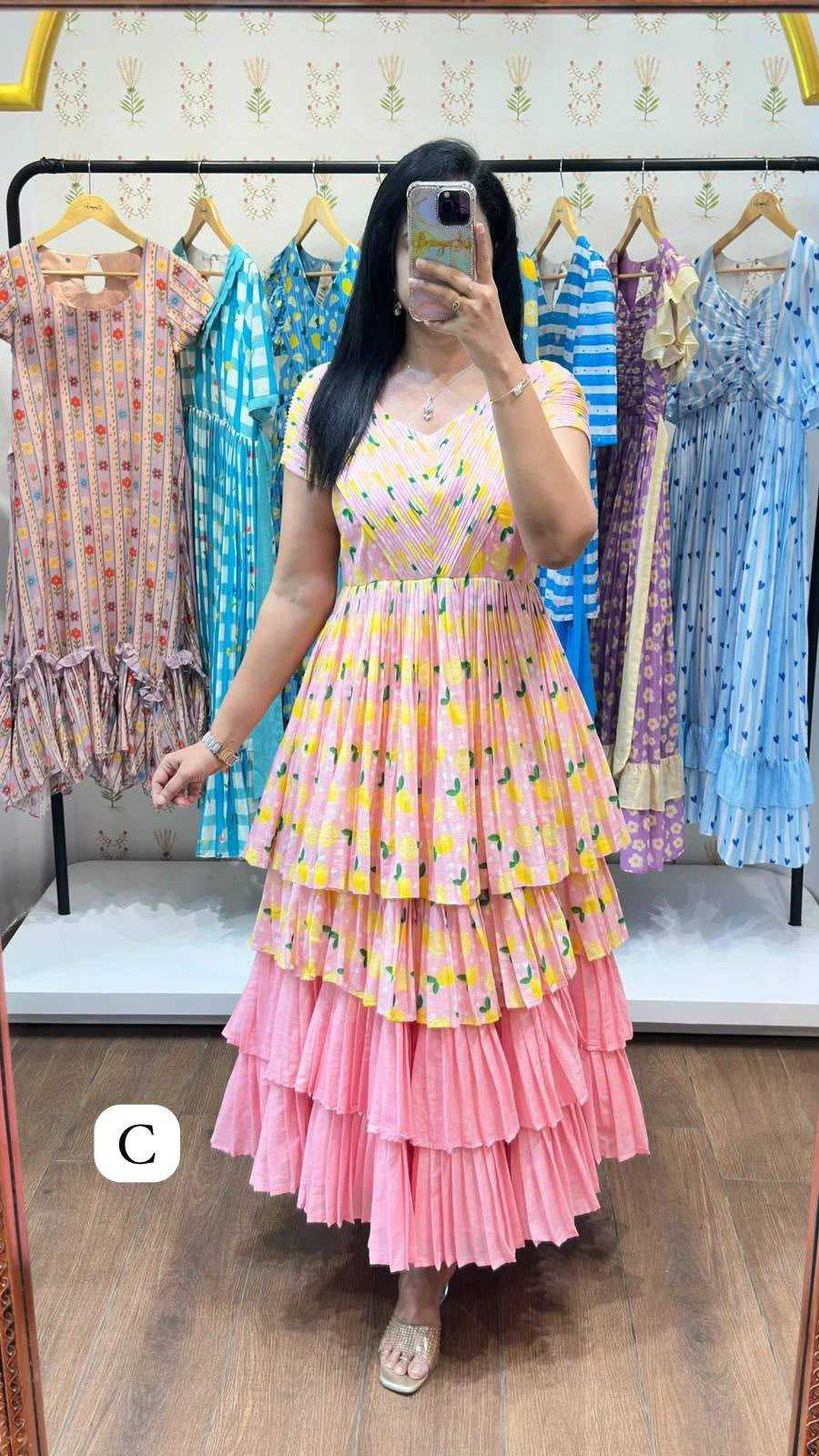 YNF Wholesale Cotton Printed Gowns KESH210 Nts | Surat Manufacturer