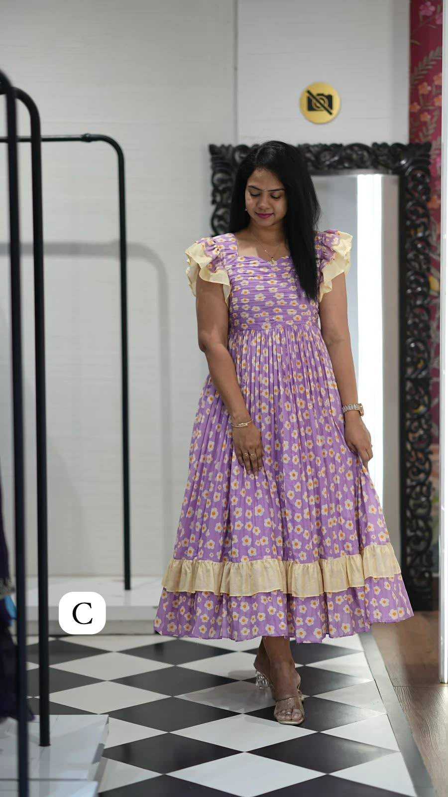 YNF Wholesale Cotton Printed Gowns KESH210 Nts | Surat Manufacturer