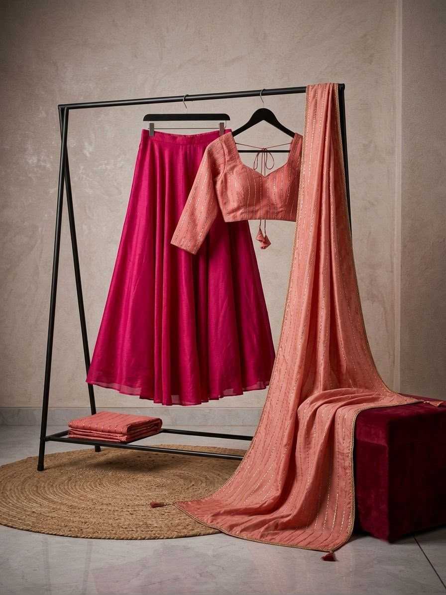 YNF Wholesale Rangoli Silk Designer Lehenga KESH210 Pink | Surat Manufacturer