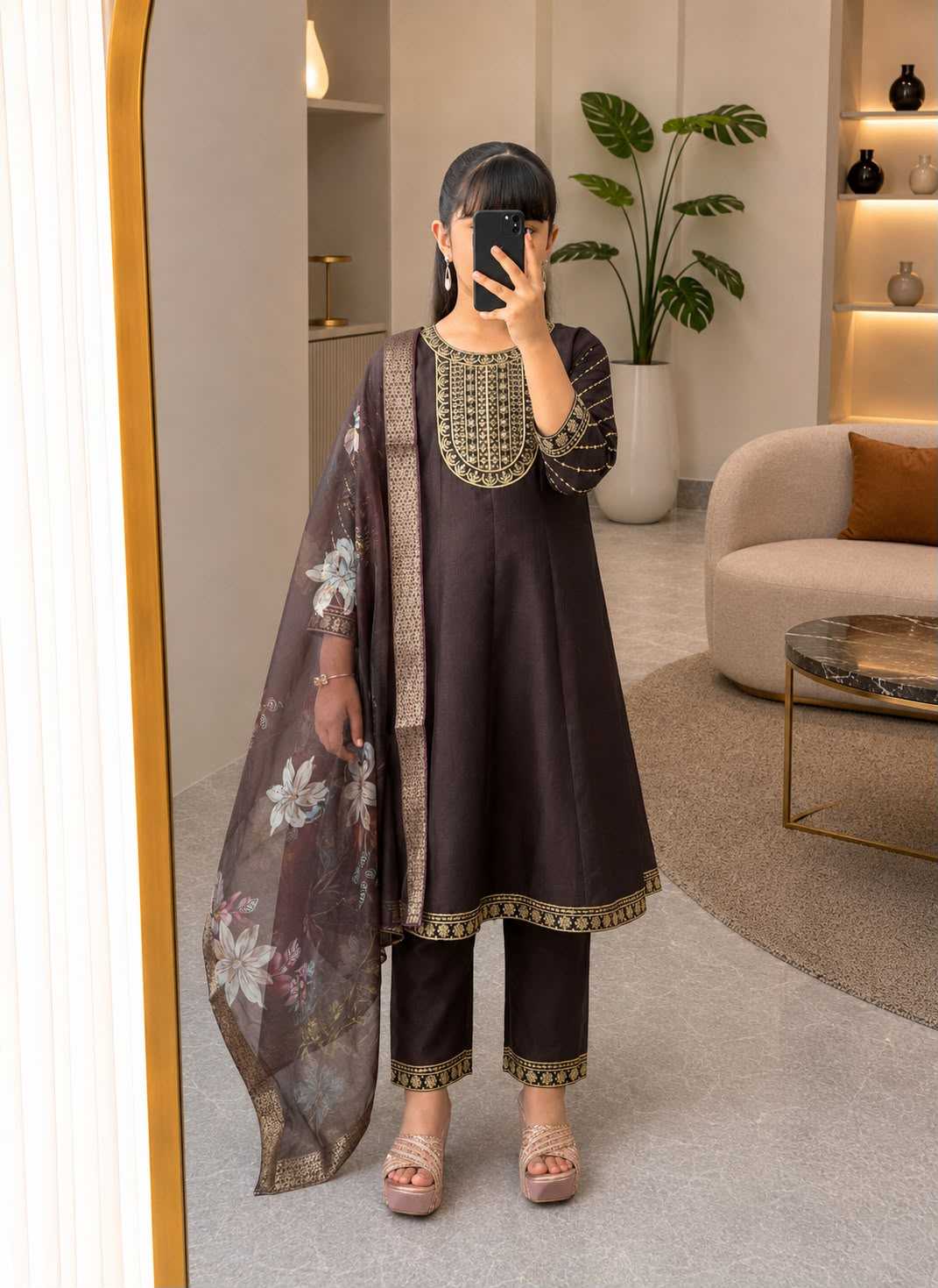 YNF Wholesale Fancy Kids Suit KESH210 Regal Festive Shades | Surat Manufacturer