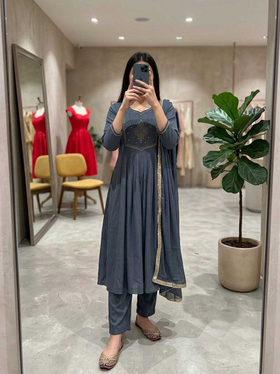 YNF Wholesale Chanderi Silk Festive Kurtis  | Surat Manufacturer