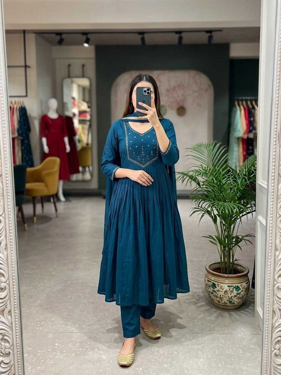 YNF Wholesale Chanderi Silk Festive Kurtis  | Surat Manufacturer