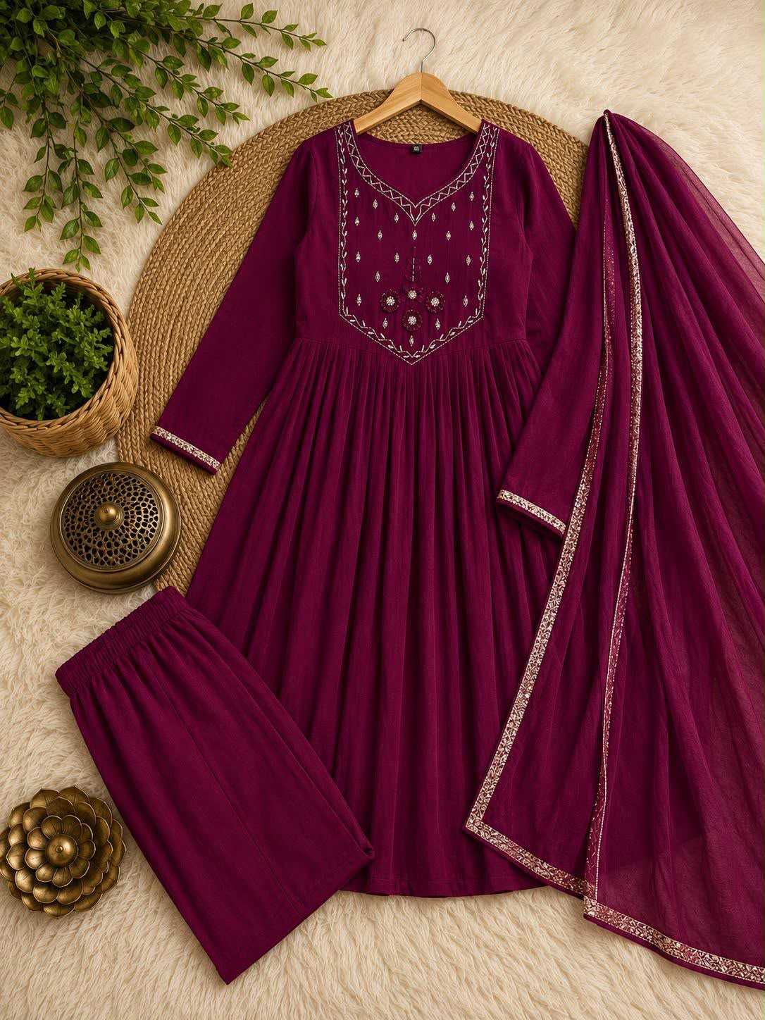 YNF Wholesale Chanderi Silk Festive Kurtis  | Surat Manufacturer