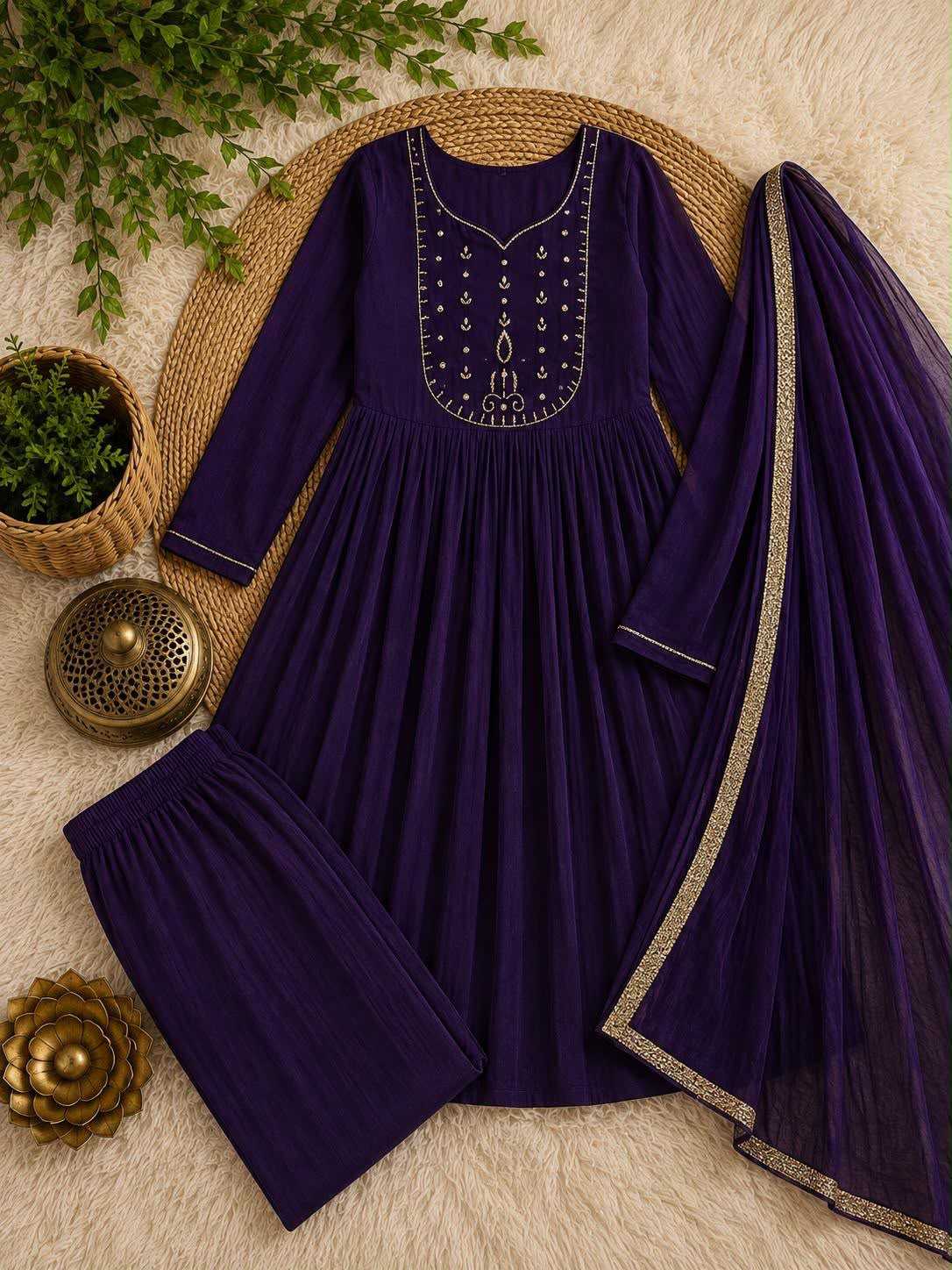 YNF Wholesale Chanderi Silk Festive Kurtis  | Surat Manufacturer