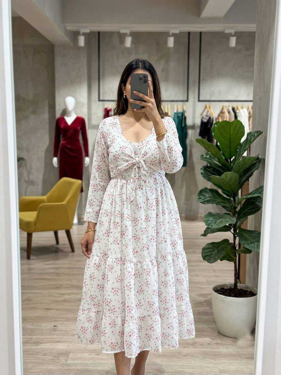 YNF Wholesale Faux Georgette Maxi Dresses KESH210 SHRUG | Surat Manufacturer
