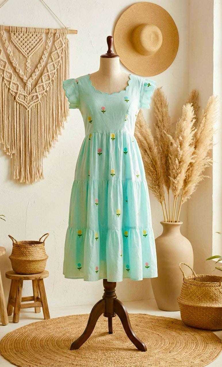 YNF Wholesale Chanderi Cotton Maxi Dresses KESH210 Sia | Surat Manufacturer