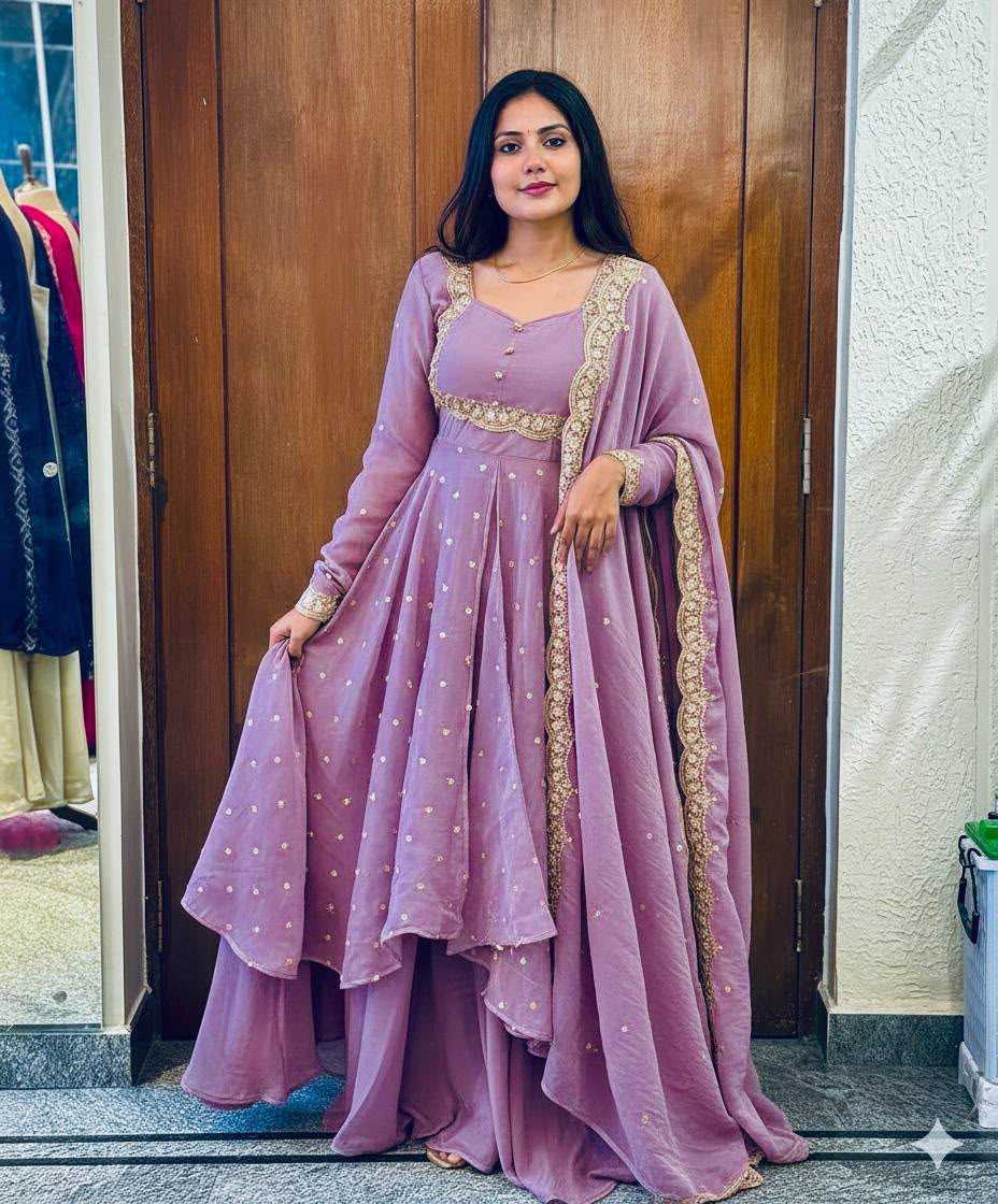 YNF Wholesale Vichitra Silk Party Gowns KESH210 Silk | Surat Manufacturer