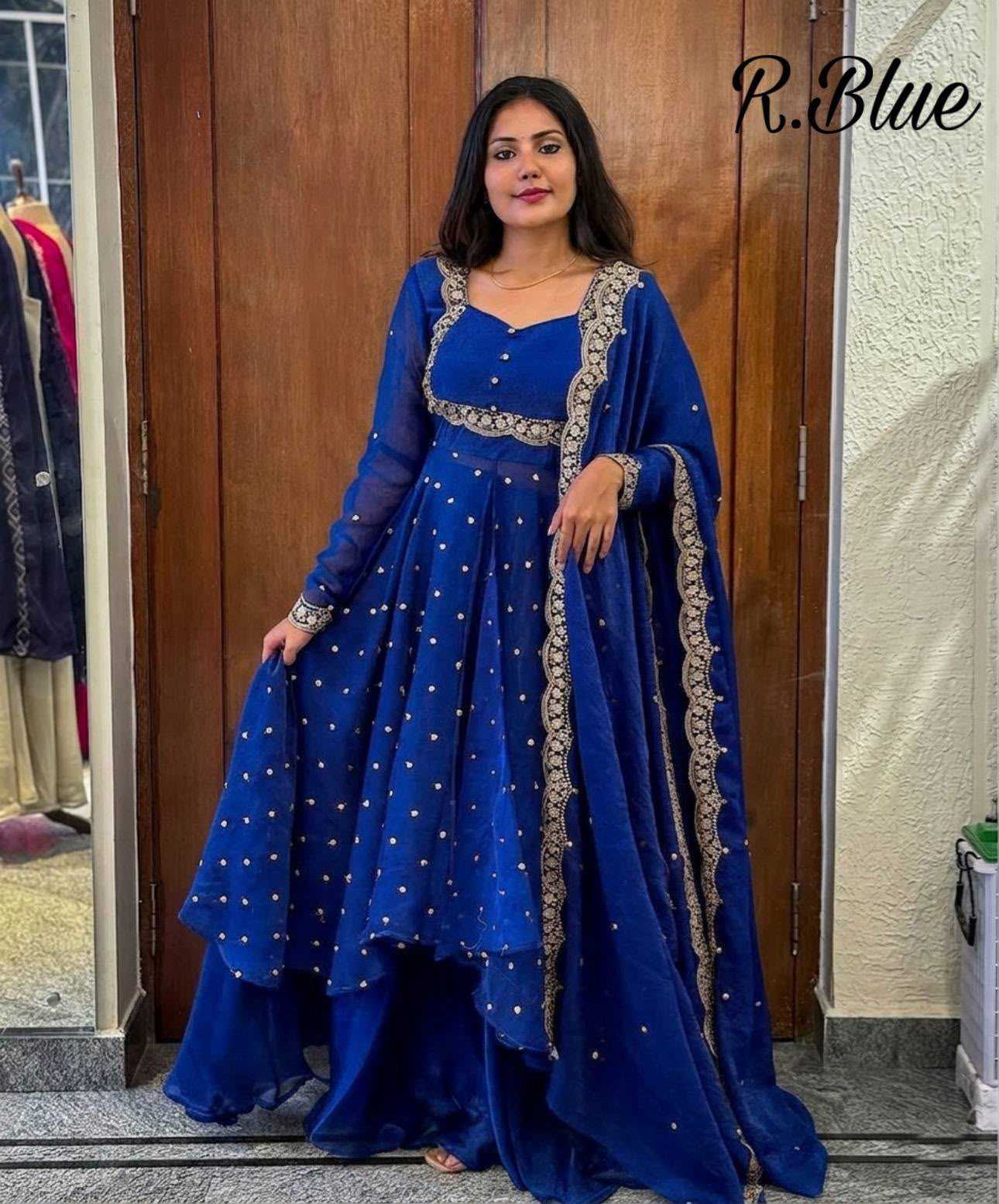 YNF Wholesale Vichitra Silk Party Gowns KESH210 Silk | Surat Manufacturer