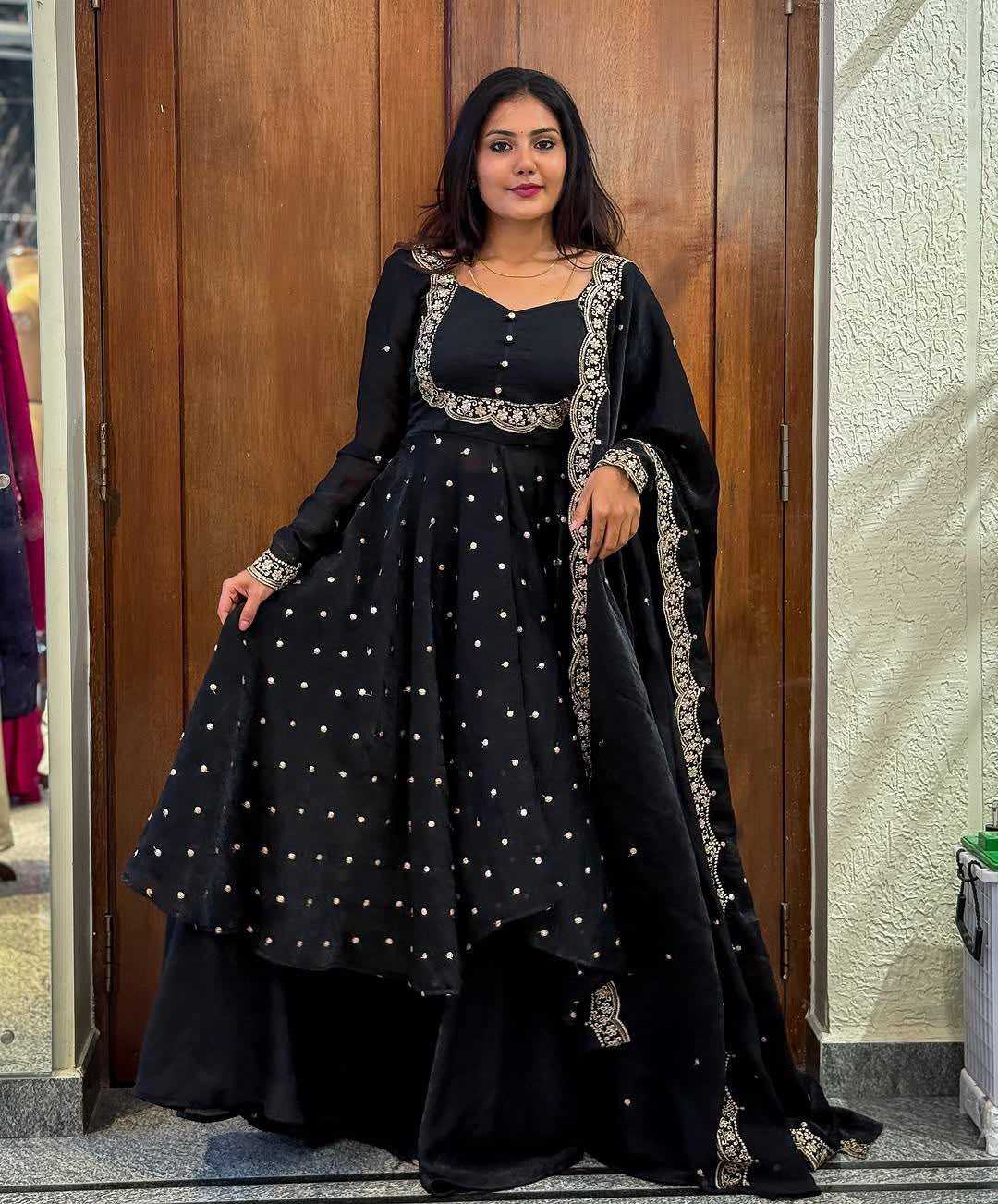 YNF Wholesale Vichitra Silk Party Gowns KESH210 Silk | Surat Manufacturer