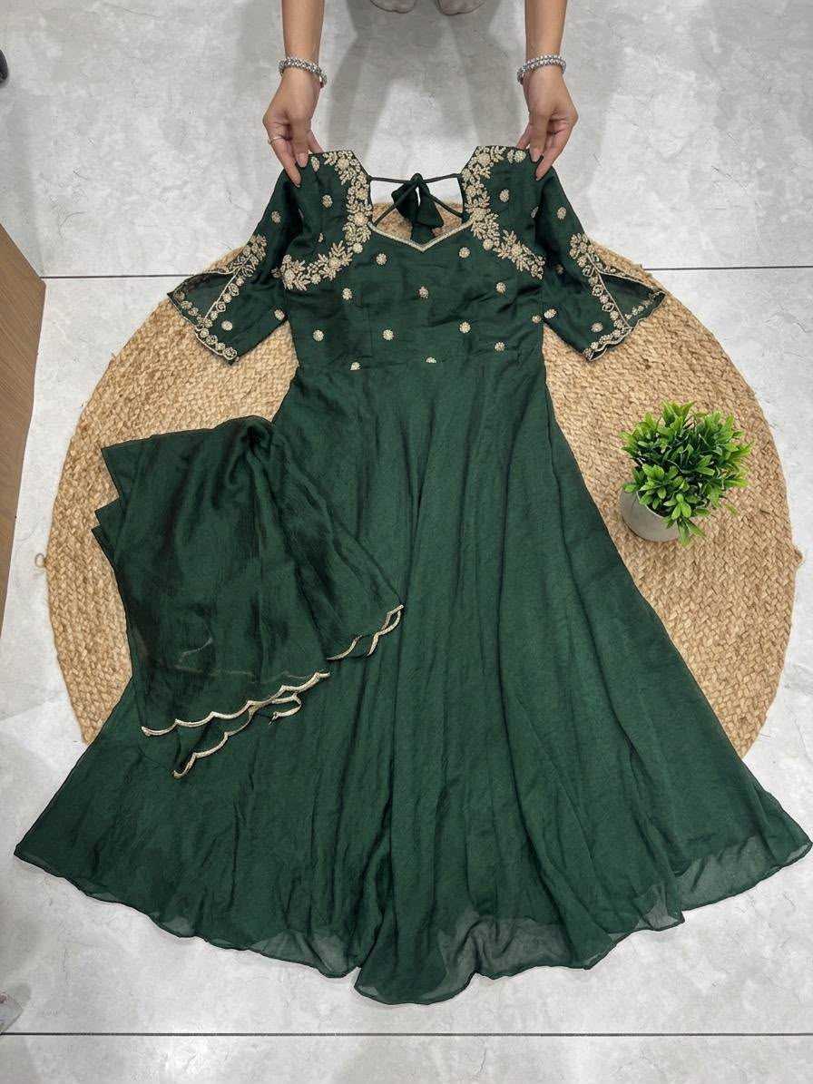 YNF Wholesale Georgette Party Gowns KESH210 Spak | Surat Manufacturer