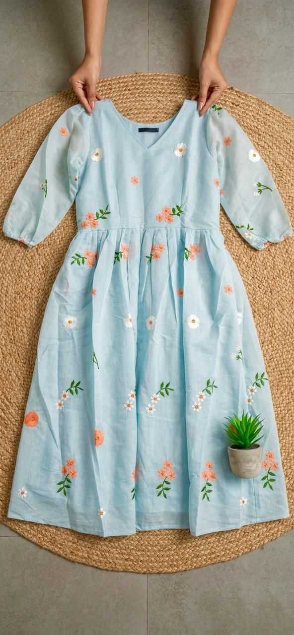 YNF Wholesale Chanderi Cotton Fancy Gowns  | Surat Manufacturer