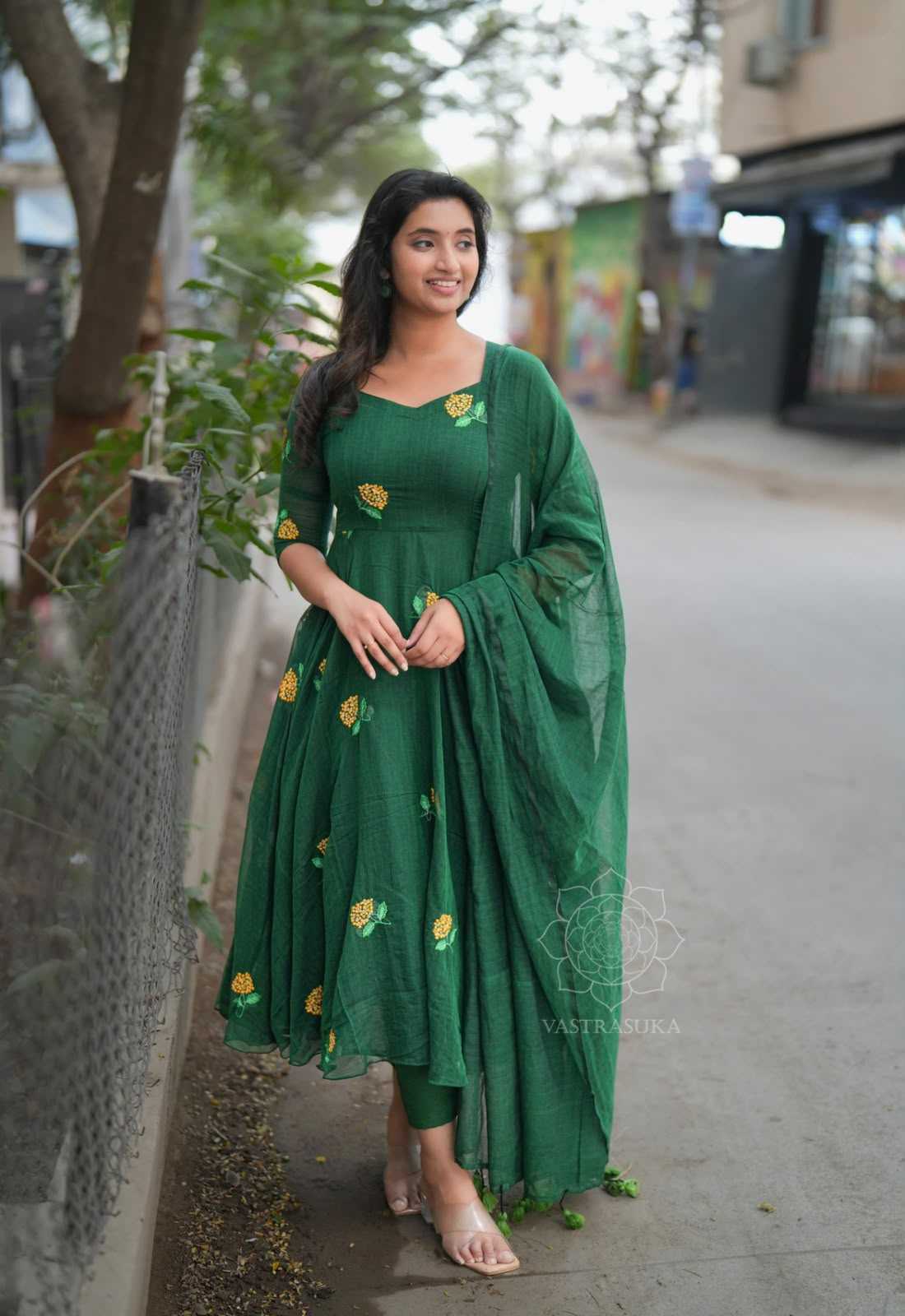 YNF Wholesale Vichitra Silk Embroidery Gowns KESH210 TISHA | Surat Manufacturer
