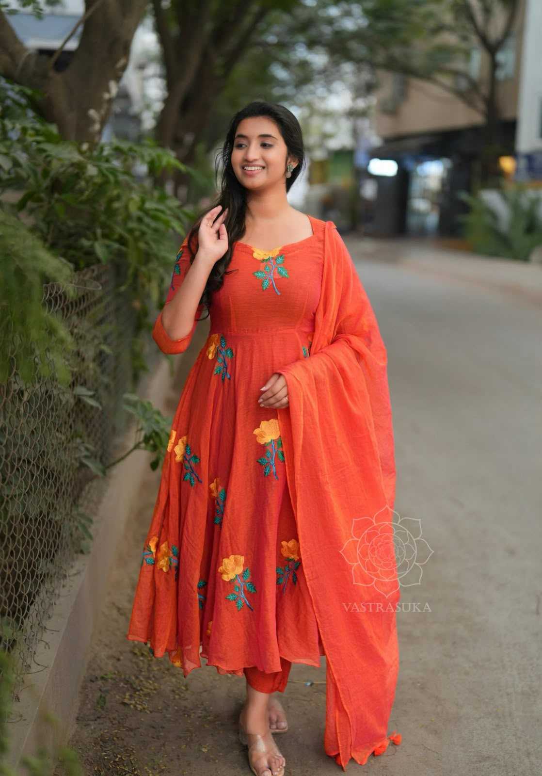 YNF Wholesale Vichitra Silk Embroidery Gowns KESH210 TISHA | Surat Manufacturer