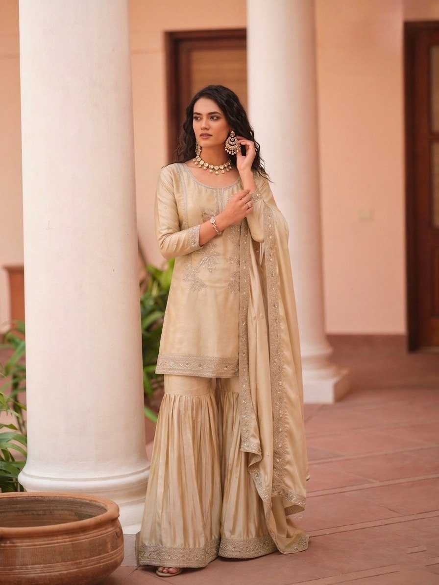 YNF Wholesale Satin Sharara Salwar Suits KESH213 331 | Surat Manufacturer