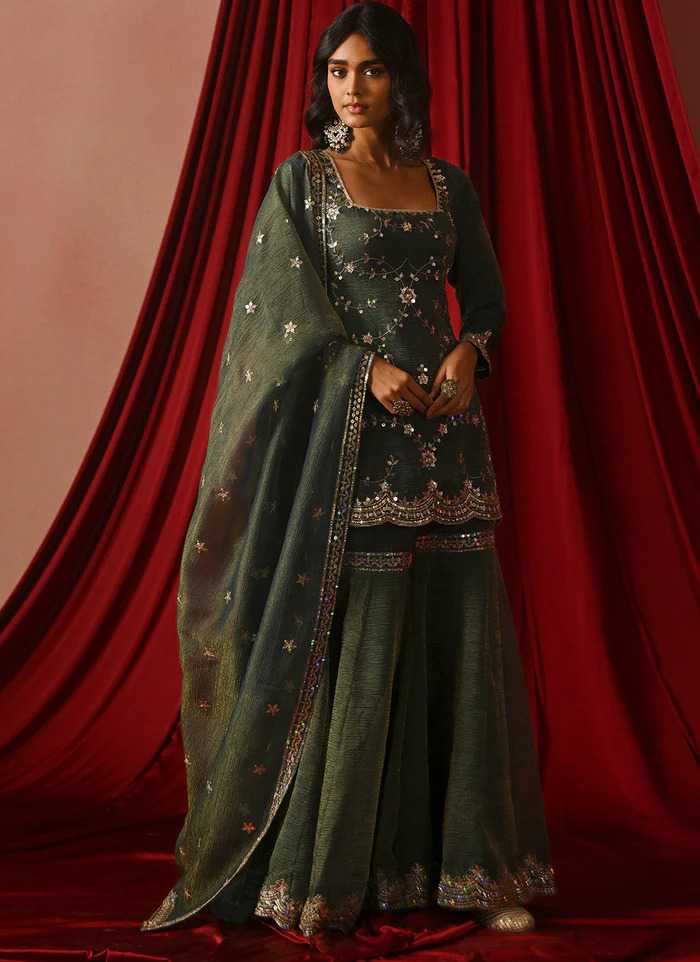 YNF Wholesale Silk Sharara Salwar Suits KESH213 333 | Surat Manufacturer