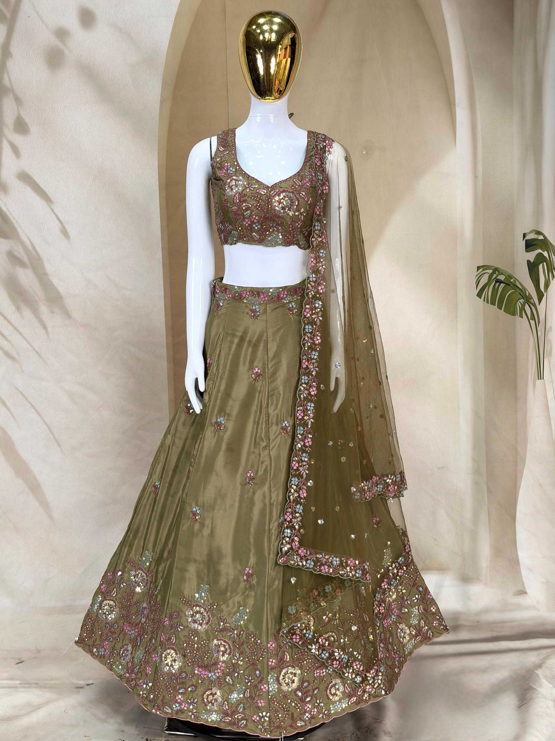 YNF Wholesale Crepe Embroidered Lehenga KESH213 369-A | Surat Manufacturer