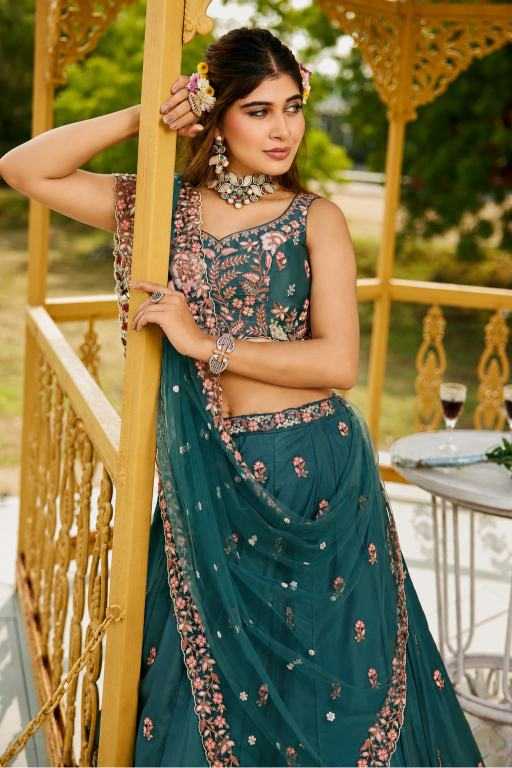 YNF Wholesale Crepe Embroidered Lehenga KESH213 369-B | Surat Manufacturer