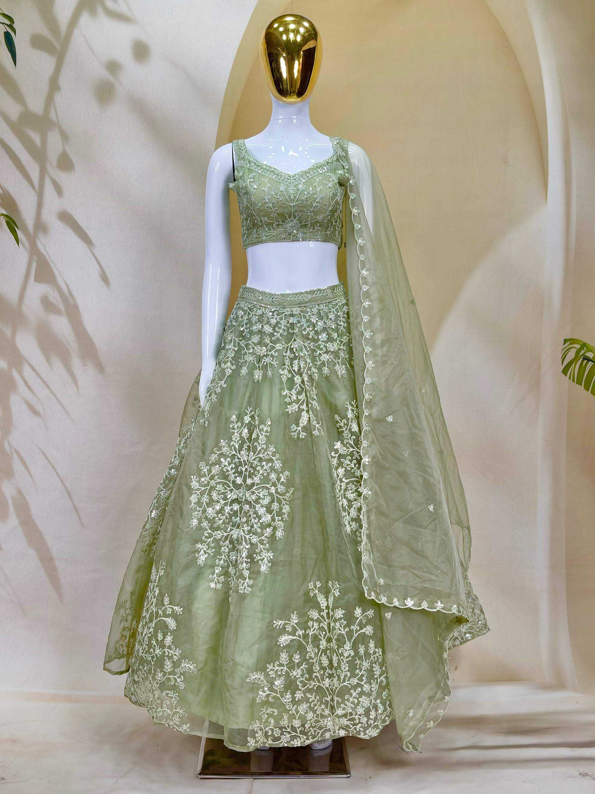 YNF Wholesale Organza Designer Lehenga KESH213 383 | Surat Manufacturer