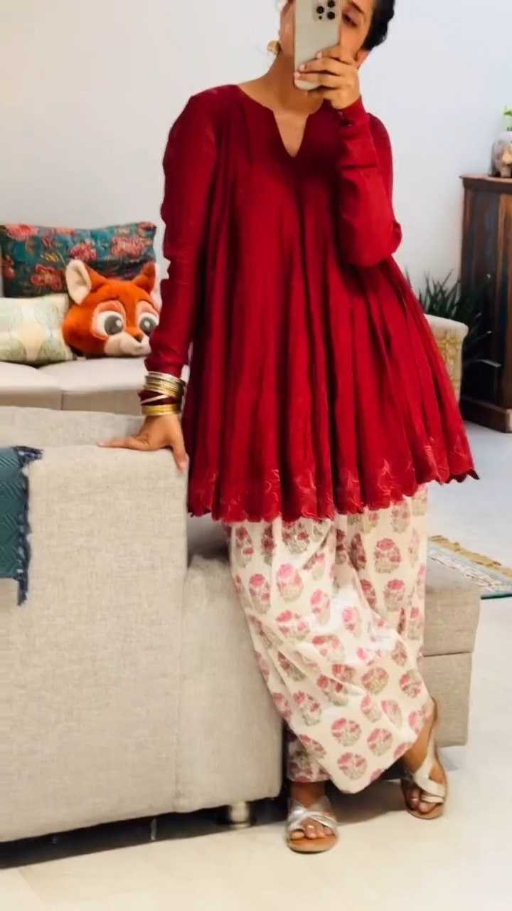 YNF Wholesale Chanderi Soft Party Wear Kurtis KESH215 1480 | Surat Manufacturer