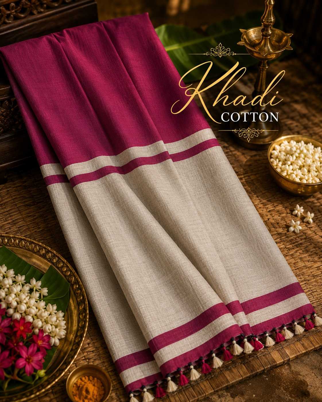 YNF Wholesale Khadi Cotton Designer Sarees  | Surat Manufacturer