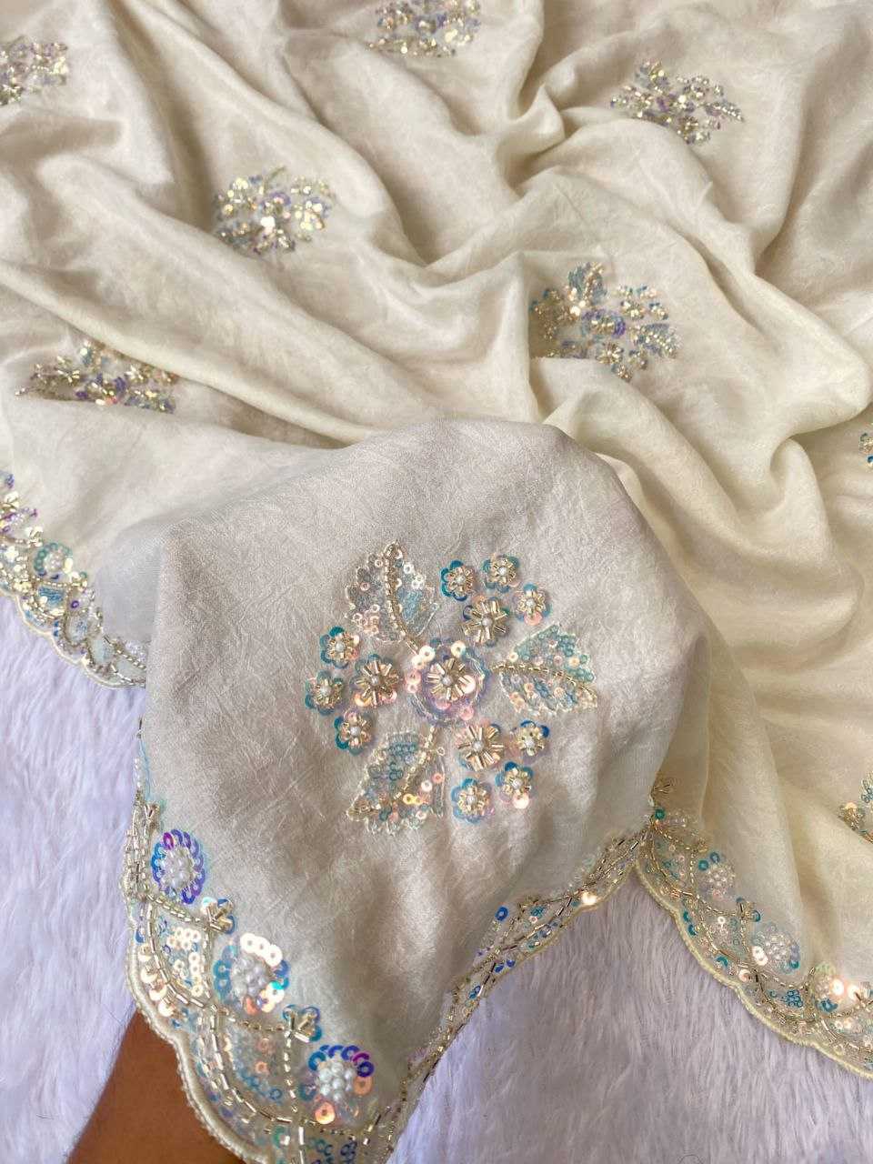 YNF Wholesale Cotton Hand Work Sarees  | Surat Manufacturer