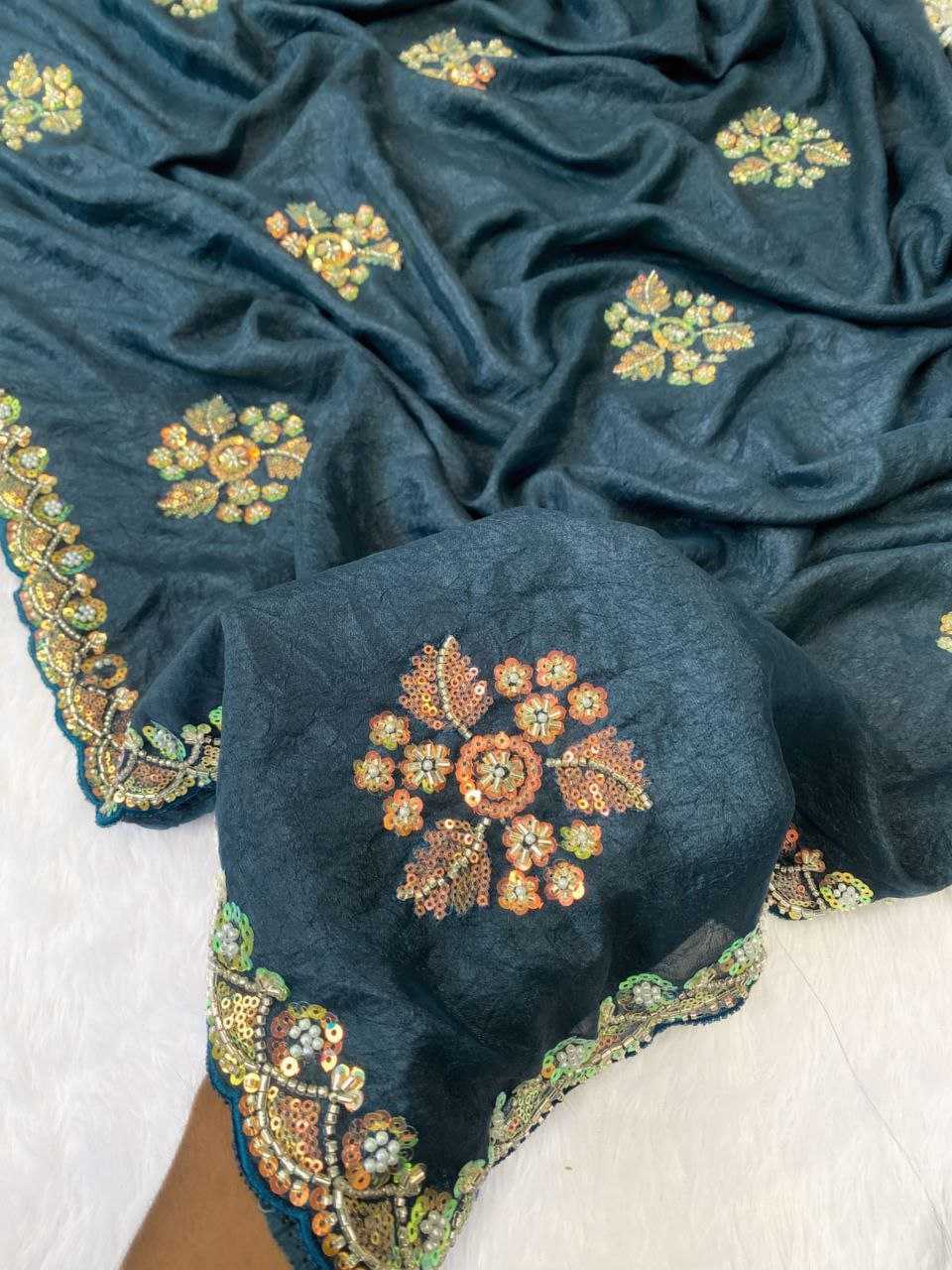YNF Wholesale Cotton Hand Work Sarees  | Surat Manufacturer