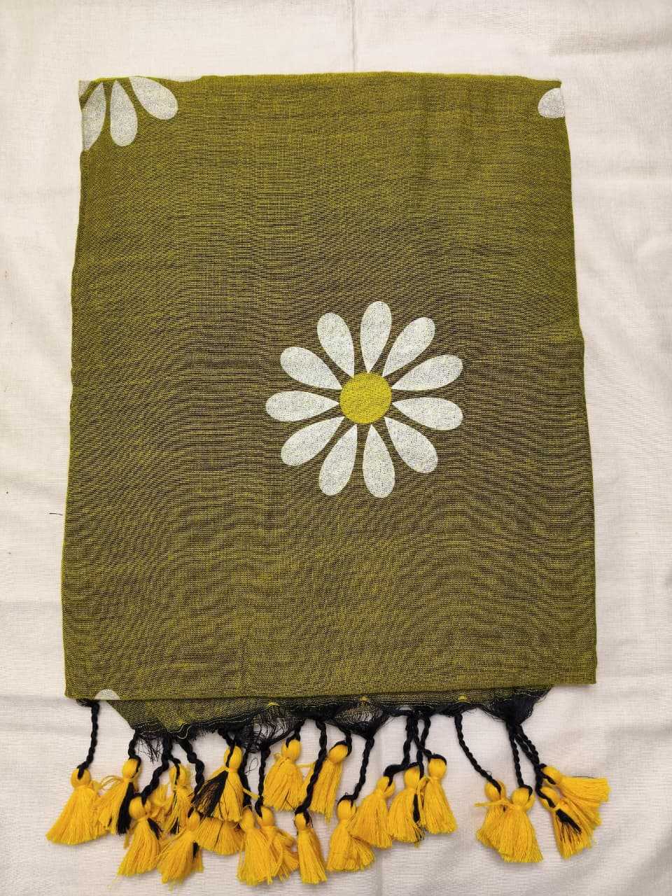 YNF Wholesale Khadi Cotton Hand Printed Saree  | Surat Manufacturer