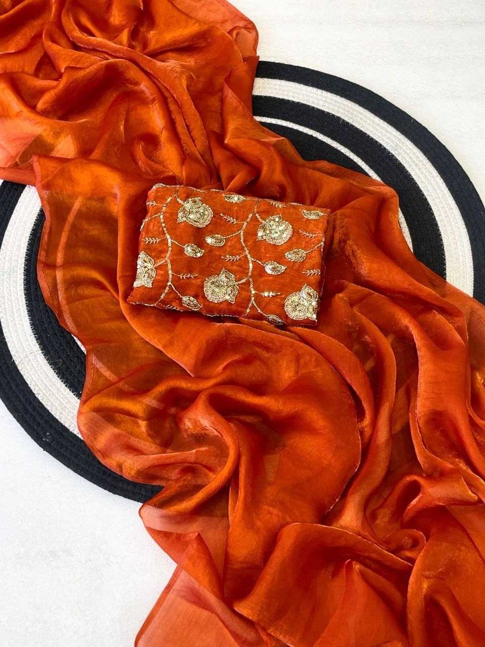 YNF Wholesale Satin Silk Embroidered Sarees  | Surat Manufacturer