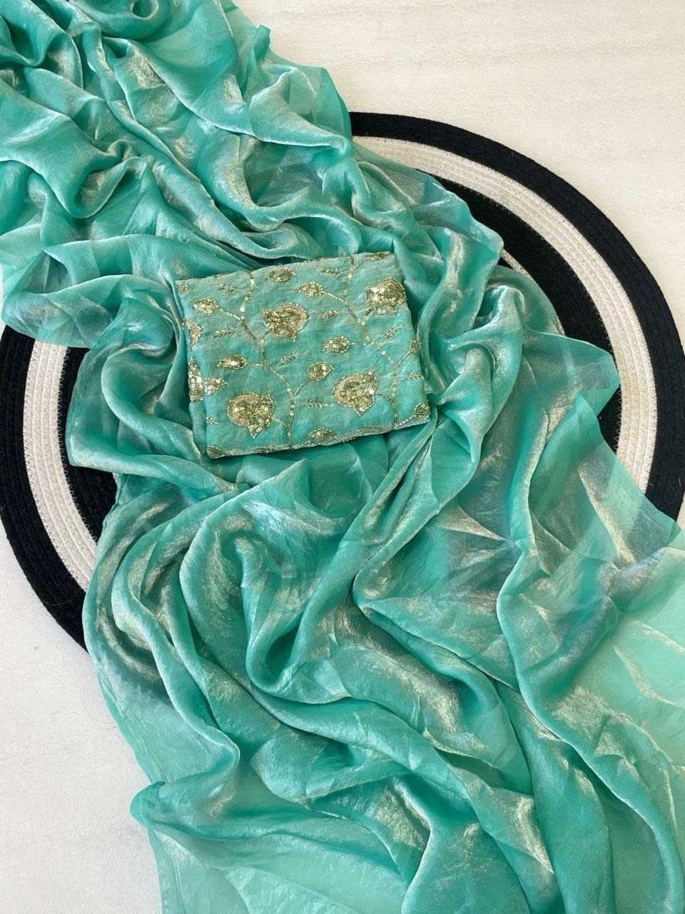 YNF Wholesale Satin Silk Embroidered Sarees  | Surat Manufacturer